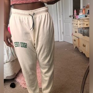 “Good vibes” sweatpants